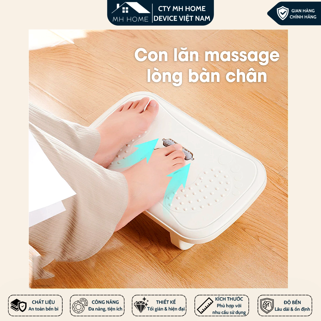 Ghế Kê Chân Massage Công Thái Học Có Con Lăn  Ghế Gác Chân Thư Giãn Cho Văn Phòng